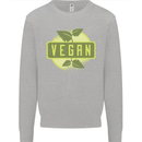 Vegan Kids Sweatshirt Jumper Sports Grey