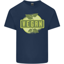 Vegan Kids T-Shirt Childrens Navy Blue