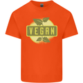 Vegan Kids T-Shirt Childrens Orange