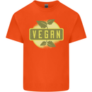 Vegan Kids T-Shirt Childrens Orange