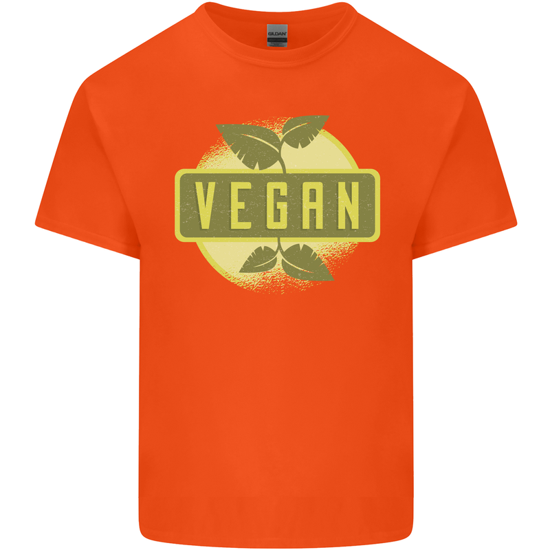Vegan Kids T-Shirt Childrens Orange