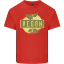 Vegan Kids T-Shirt Childrens Red
