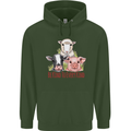 Vegan Kind to Ever Kind Vegetarian Childrens Kids Hoodie Forest Green