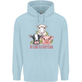 Vegan Kind to Ever Kind Vegetarian Childrens Kids Hoodie Light Blue