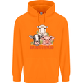 Vegan Kind to Ever Kind Vegetarian Childrens Kids Hoodie Orange