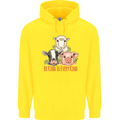 Vegan Kind to Ever Kind Vegetarian Childrens Kids Hoodie Yellow