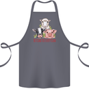 Vegan Kind to Ever Kind Vegetarian Cotton Apron 100% Organic Steel