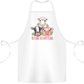Vegan Kind to Ever Kind Vegetarian Cotton Apron 100% Organic White