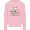 Vegan Kind to Ever Kind Vegetarian Kids Sweatshirt Jumper Light Pink