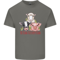 Vegan Kind to Ever Kind Vegetarian Kids T-Shirt Childrens Charcoal