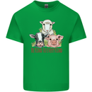 Vegan Kind to Ever Kind Vegetarian Kids T-Shirt Childrens Irish Green