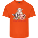 Vegan Kind to Ever Kind Vegetarian Kids T-Shirt Childrens Orange