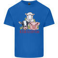 Vegan Kind to Ever Kind Vegetarian Kids T-Shirt Childrens Royal Blue