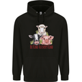 Vegan Kind to Ever Kind Vegetarian Mens 80% Cotton Hoodie Black