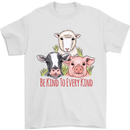 Vegan Kind to Ever Kind Vegetarian Mens T-Shirt 100% Cotton White