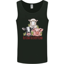 Vegan Kind to Ever Kind Vegetarian Mens Vest Tank Top Black