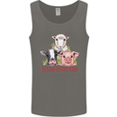 Vegan Kind to Ever Kind Vegetarian Mens Vest Tank Top Charcoal