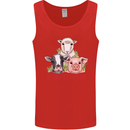 Vegan Kind to Ever Kind Vegetarian Mens Vest Tank Top Red