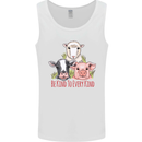 Vegan Kind to Ever Kind Vegetarian Mens Vest Tank Top White