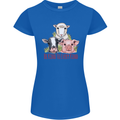 Vegan Kind to Ever Kind Vegetarian Womens Petite Cut T-Shirt Royal Blue