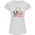 Vegan Kind to Ever Kind Vegetarian Womens Petite Cut T-Shirt White