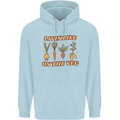 Vegan Living Life on the Veg Vegetarian Childrens Kids Hoodie Light Blue