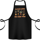 Vegan Living Life on the Veg Vegetarian Cotton Apron 100% Organic Black
