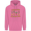 Vegan Living Life on the Veg Vegetarian Mens 80% Cotton Hoodie Azelea