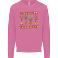 Vegan Living Life on the Veg Vegetarian Mens Sweatshirt Jumper Azalea