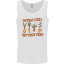 Vegan Living Life on the Veg Vegetarian Mens Vest Tank Top White