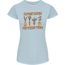 Vegan Living Life on the Veg Vegetarian Womens Petite Cut T-Shirt Light Blue