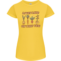 Vegan Living Life on the Veg Vegetarian Womens Petite Cut T-Shirt Yellow