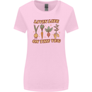 Vegan Living Life on the Veg Vegetarian Womens Wider Cut T-Shirt Light Pink