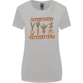 Vegan Living Life on the Veg Vegetarian Womens Wider Cut T-Shirt Sports Grey