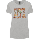 Vegan Living Life on the Veg Vegetarian Womens Wider Cut T-Shirt Sports Grey