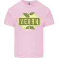 Vegan Mens Cotton T-Shirt Tee Top Light Pink