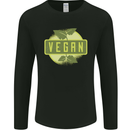 Vegan Mens Long Sleeve T-Shirt Black