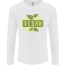 Vegan Mens Long Sleeve T-Shirt White