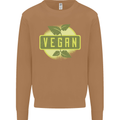 Vegan Mens Sweatshirt Jumper Caramel Latte