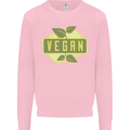 Vegan Mens Sweatshirt Jumper Light Pink