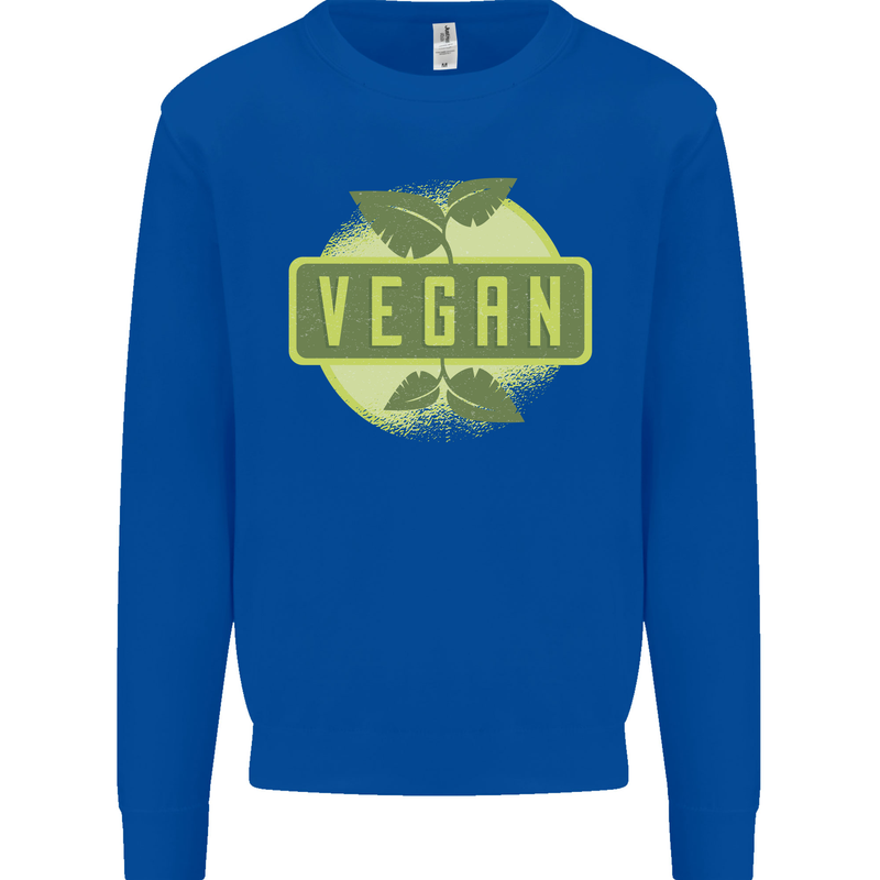 Vegan Mens Sweatshirt Jumper Royal Blue