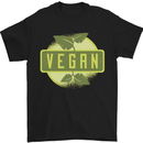 Vegan Mens T-Shirt 100% Cotton Black