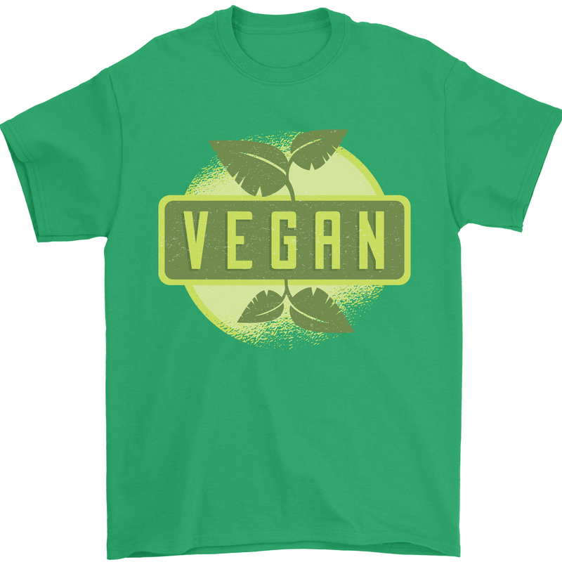 Vegan Mens T-Shirt 100% Cotton Irish Green