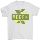 Vegan Mens T-Shirt 100% Cotton White