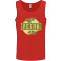 Vegan Mens Vest Tank Top Red