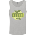 Vegan Mens Vest Tank Top Sports Grey