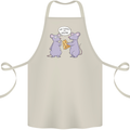 Vegan Mouse Funny Cheese Cotton Apron 100% Organic Natural