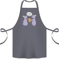 Vegan Mouse Funny Cheese Cotton Apron 100% Organic Steel