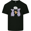 Vegan Mouse Funny Cheese Kids T-Shirt Childrens Black