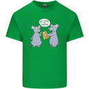 Vegan Mouse Funny Cheese Kids T-Shirt Childrens Irish Green
